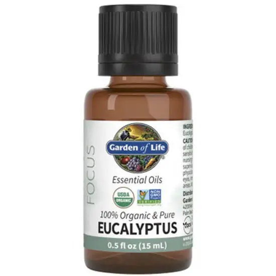 Organic Eucalyptus Essential Oil 0.5 oz. by Garden of Life
